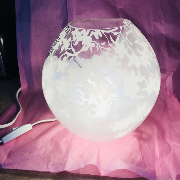 William Sonoma Other - GLASS GLOBE ACCENT LAMP!!semi frosted though-out